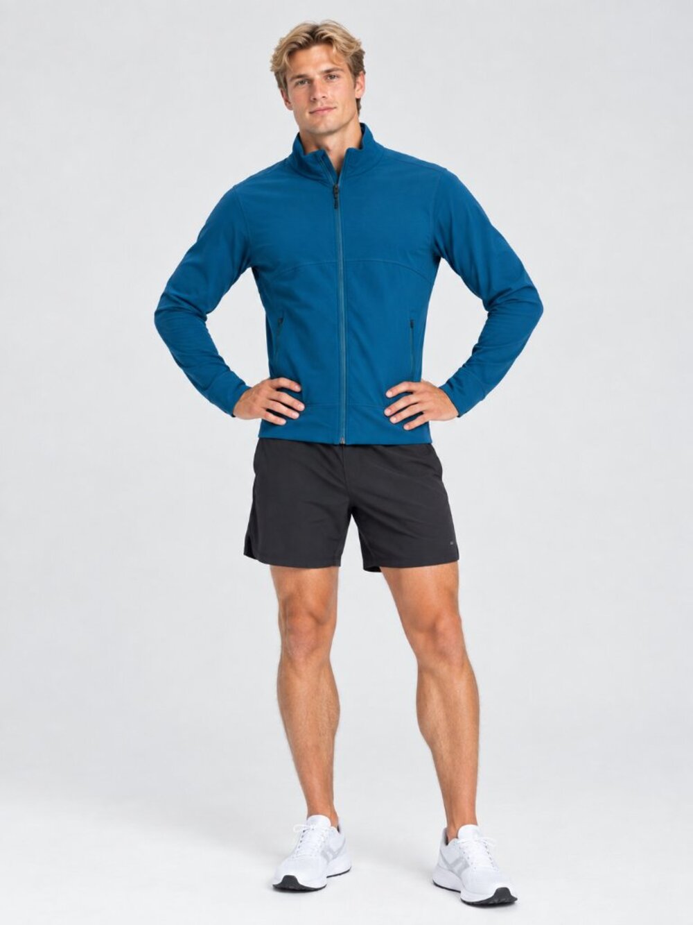 NWT Endeavor Mens Full Zip Jacket Deep Green Small Cooling Performance Workout